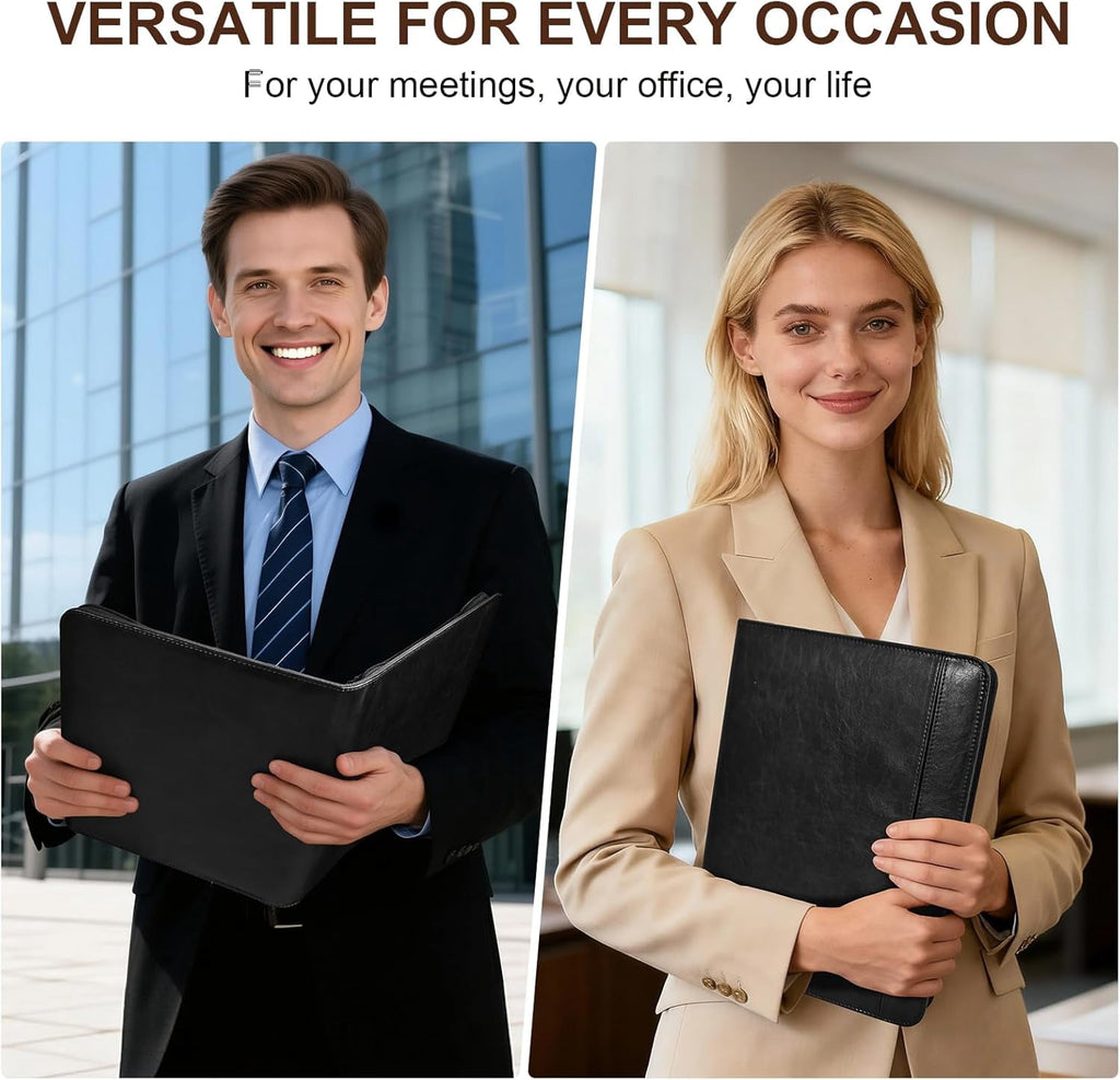 for Men with Laptop Pocket and Phone Stand, Christian Religious Gift Padfolio Binder Organizer for Business School Tr... - Image 6