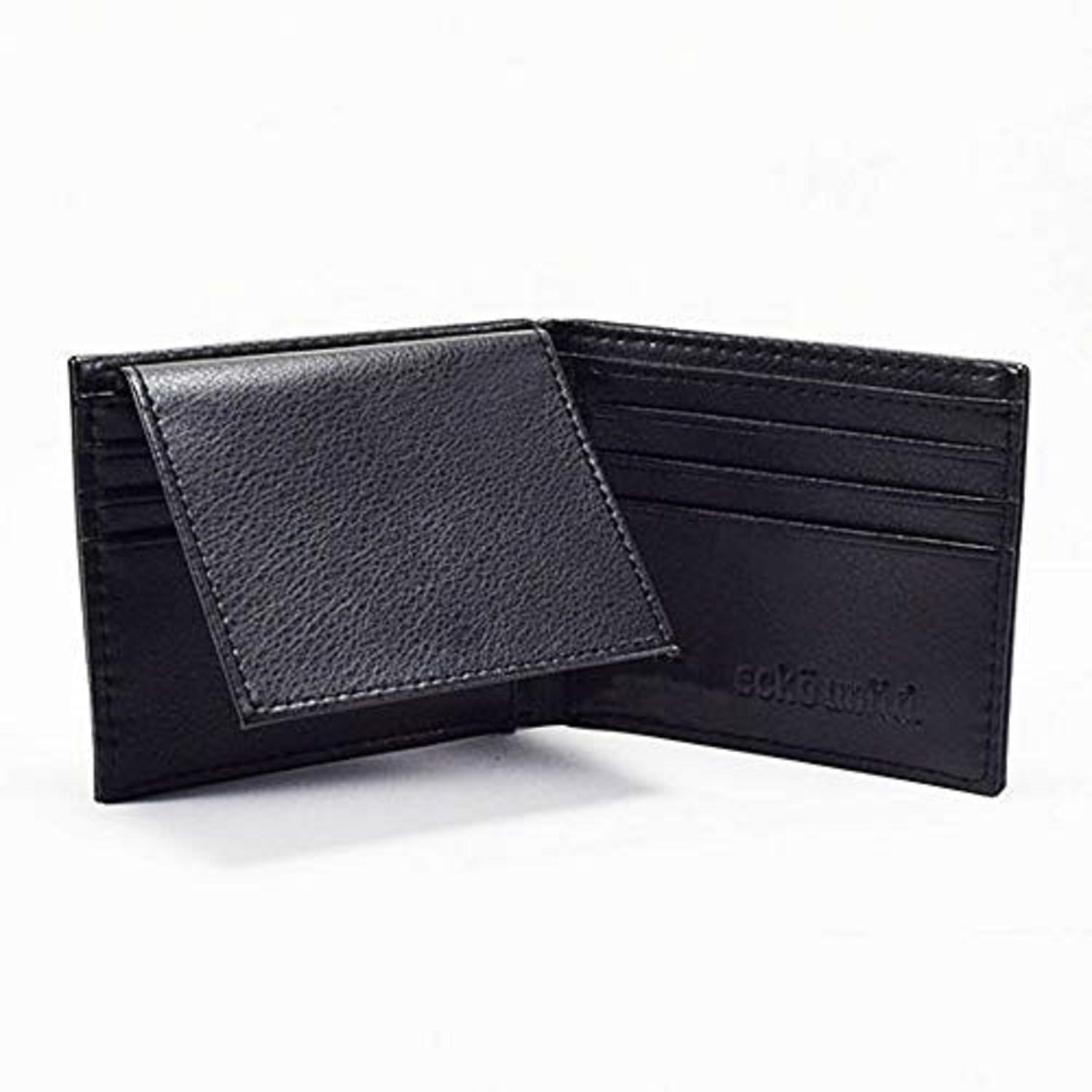 World Famous Rhino Adult Men Genuine Leather Black Wallets - Gift Boxed Keepsake Metal Box, Bi-Fold Wallet (Embossed Small Black Rhino) - Image 3