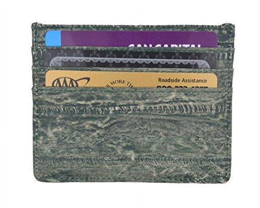 Waterproof Genuine Eel Skin Soft Leather Slim Thin Credit Card Holder Wallet - Image 3