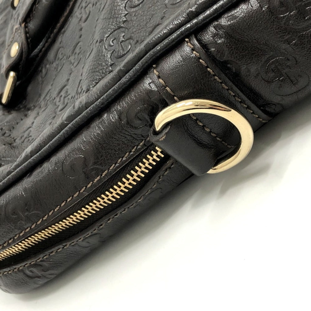 Pre-Owned 201480 Shima Line Handbag/Business Bag/Briefcase Leather Men's Brown (Good) - Image 6