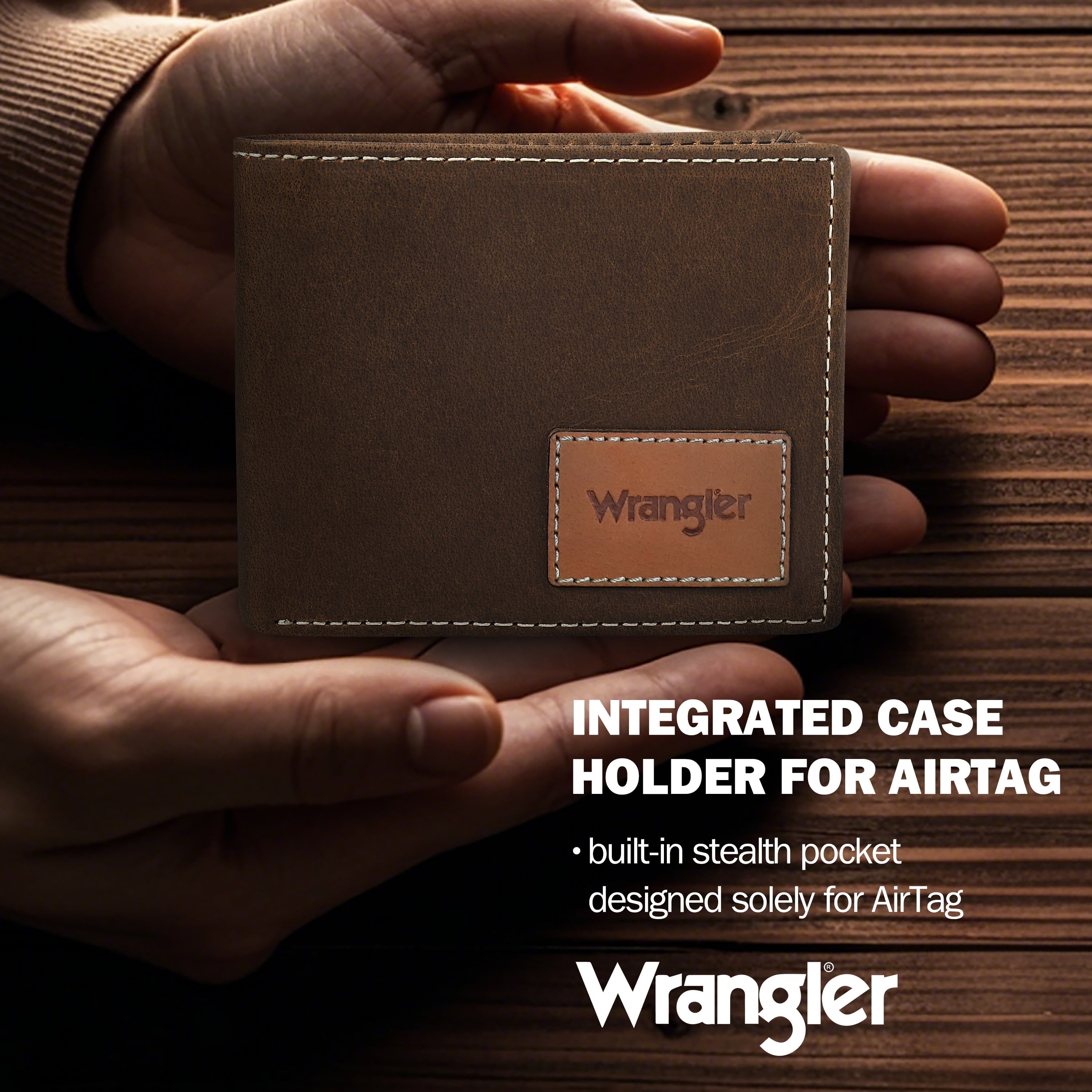 Men’s Bifold Wallet Genuine Leather, RFID Blocking, Casual Everyday 10-20 Cards Purse with AirTag Holder, Gift for Him - Image 3