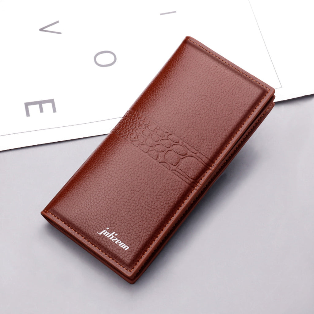 Men's Business Leather Wallet Slim Long Bifold Credit Card Holder Clutch Purse with RFID - Image 6
