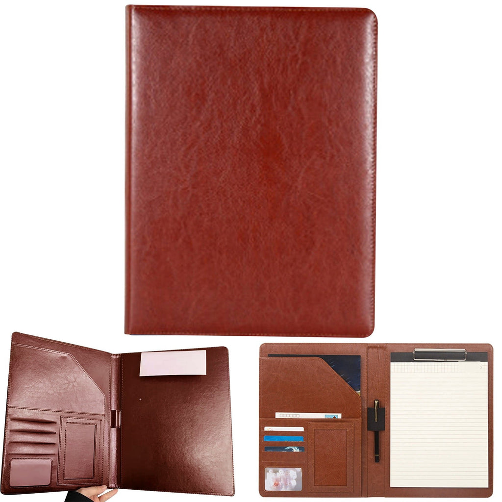 Professional Padfolio with Notepad Included, Faux Leather Portfolio Folder with Clipboard & Pen Holder, Resume Folder... - Image 2
