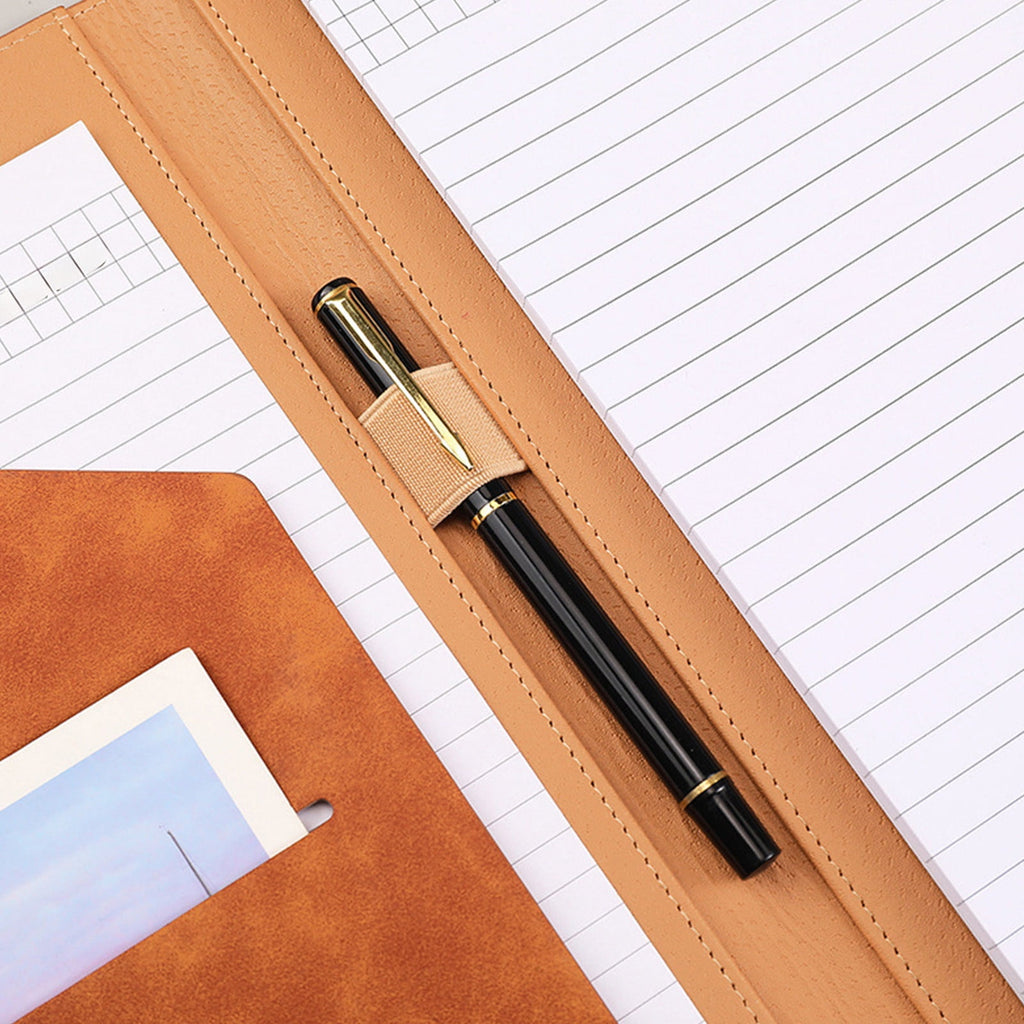 Ycandiee Professional Padfolio with Clipboard, Faux Leather Portfolio Folder Binder, Interview Resume Folder, Writing Pad, Ideal Organizer f - Image 6