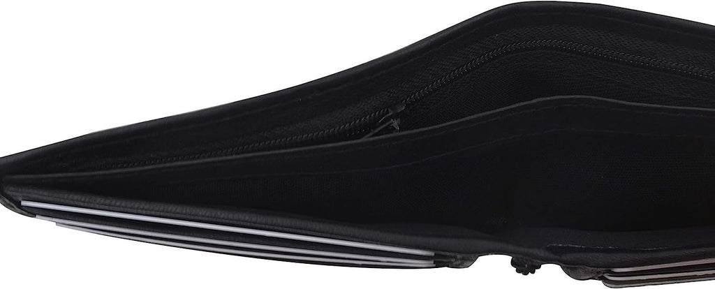Marshal Genuine Lambskin Soft Leather Bifold Men's Wallet with inner Zipper - Image 5