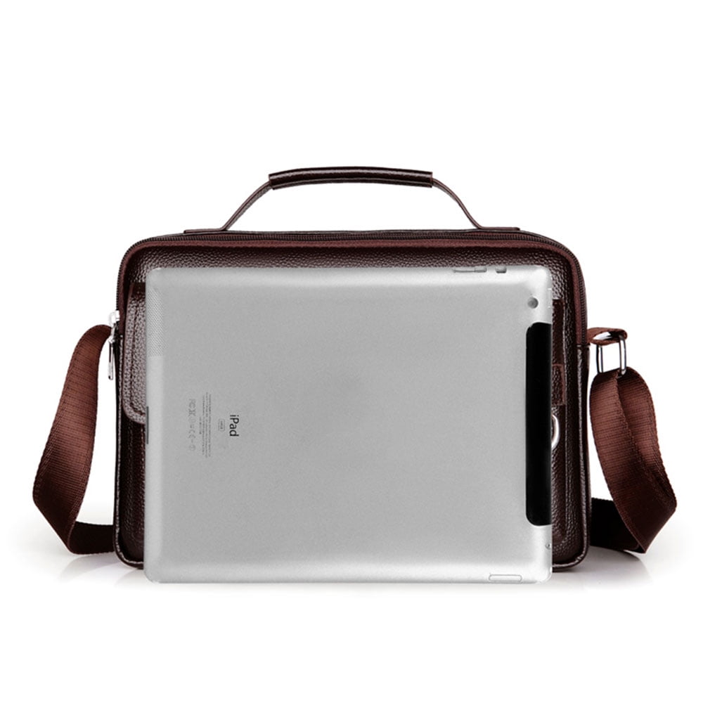 Men's Adjustable Strap Business Casual PU Leather Bag - 3-in-1 Briefcase Handbag Crossbody Messenger, Large Capacity ... - Image 4