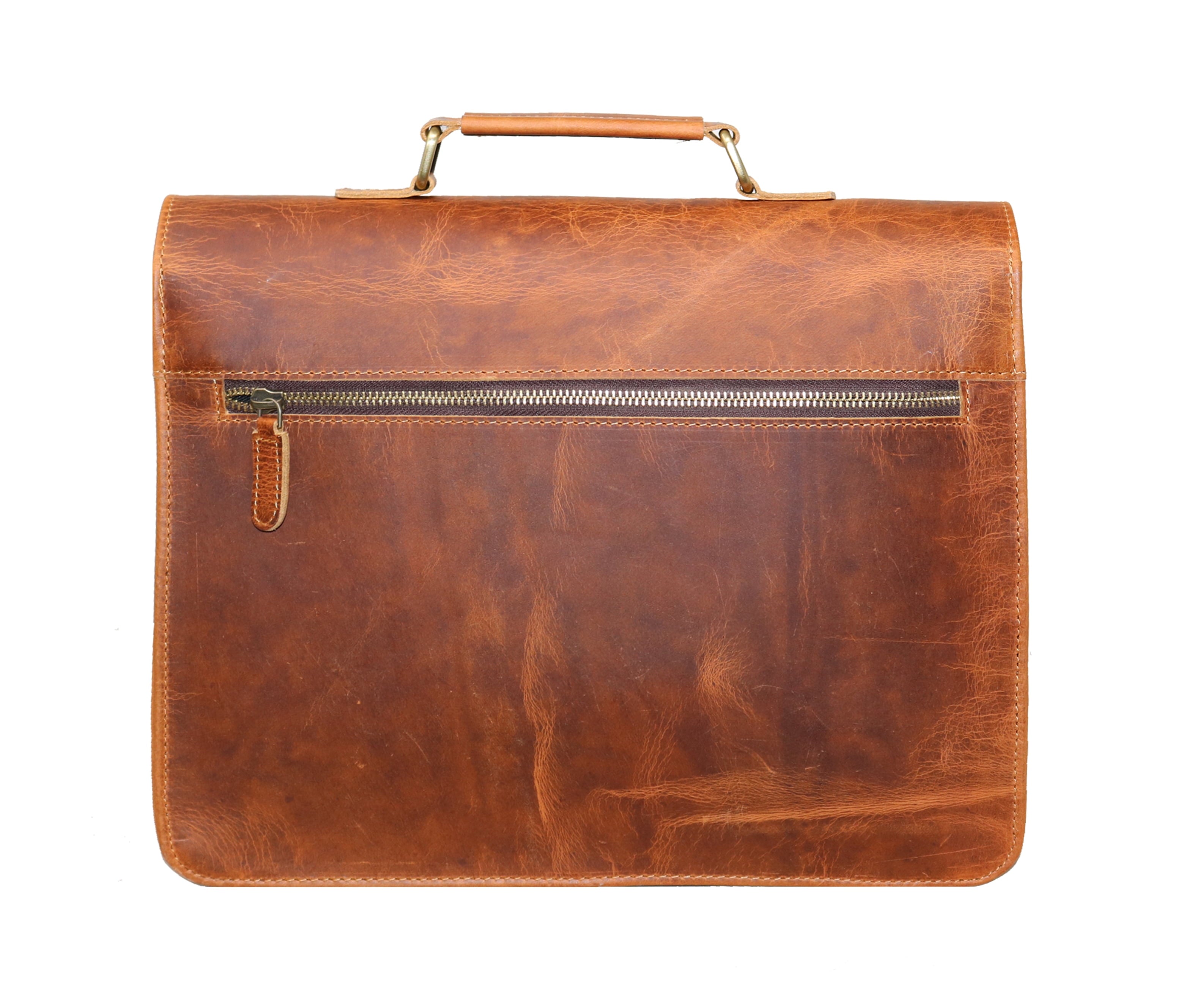 13" Leather Messenger Bag Satchel Padded Laptop Briefcase Men Women Cross Body Shoulder Travel Work Man Purse Bag Bir... - Image 5