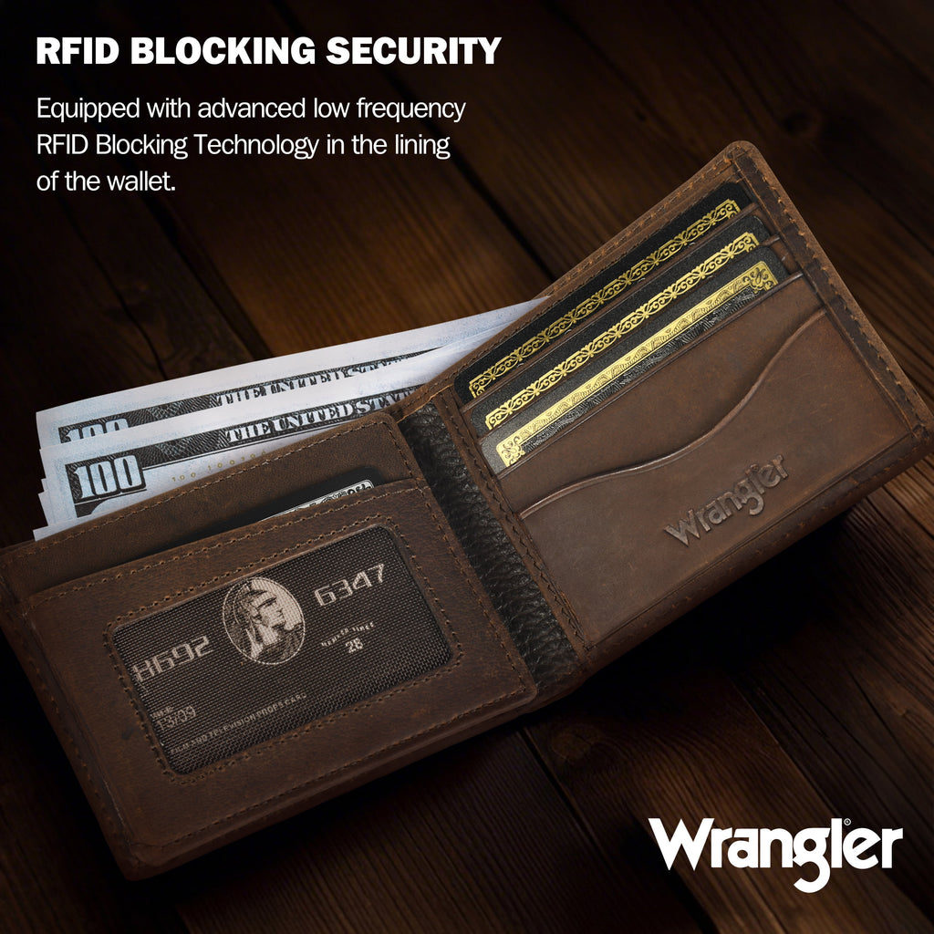 Men’s Bifold Wallet Genuine Leather, RFID Blocking, Casual Everyday 10-20 Cards Purse with AirTag Holder, Gift for Him - Image 4