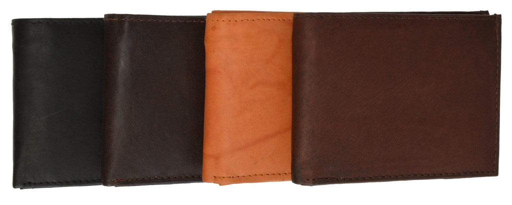 Cowhide Leather Removable Card ID Holder Mens Bifold Wallet 533 CF - Image 4