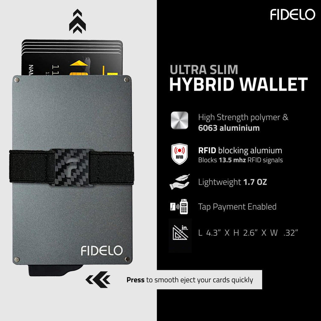 Minimalist Wallet for Men - Slim Credit Card Holder RFID Mens - Image 2