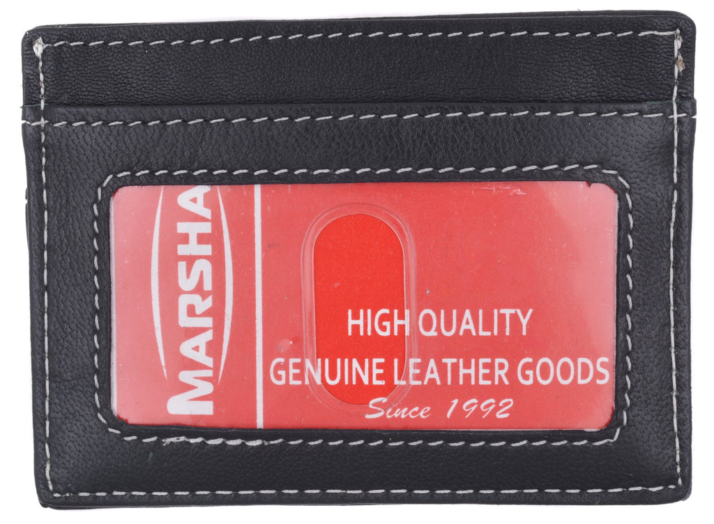 Slim and Sleek Genuine Leather Credit Card Holder with ID Window 270 CF - Image 3