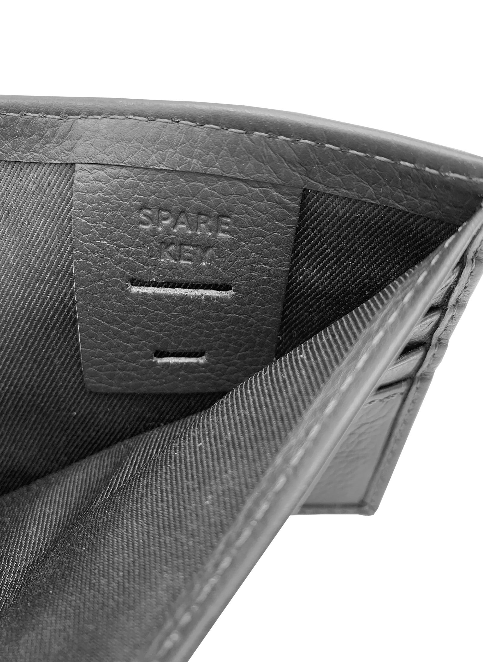 Men's Genuine Milled Leather Bifold Wallet with Wing, Black, RFID Protected - Image 3