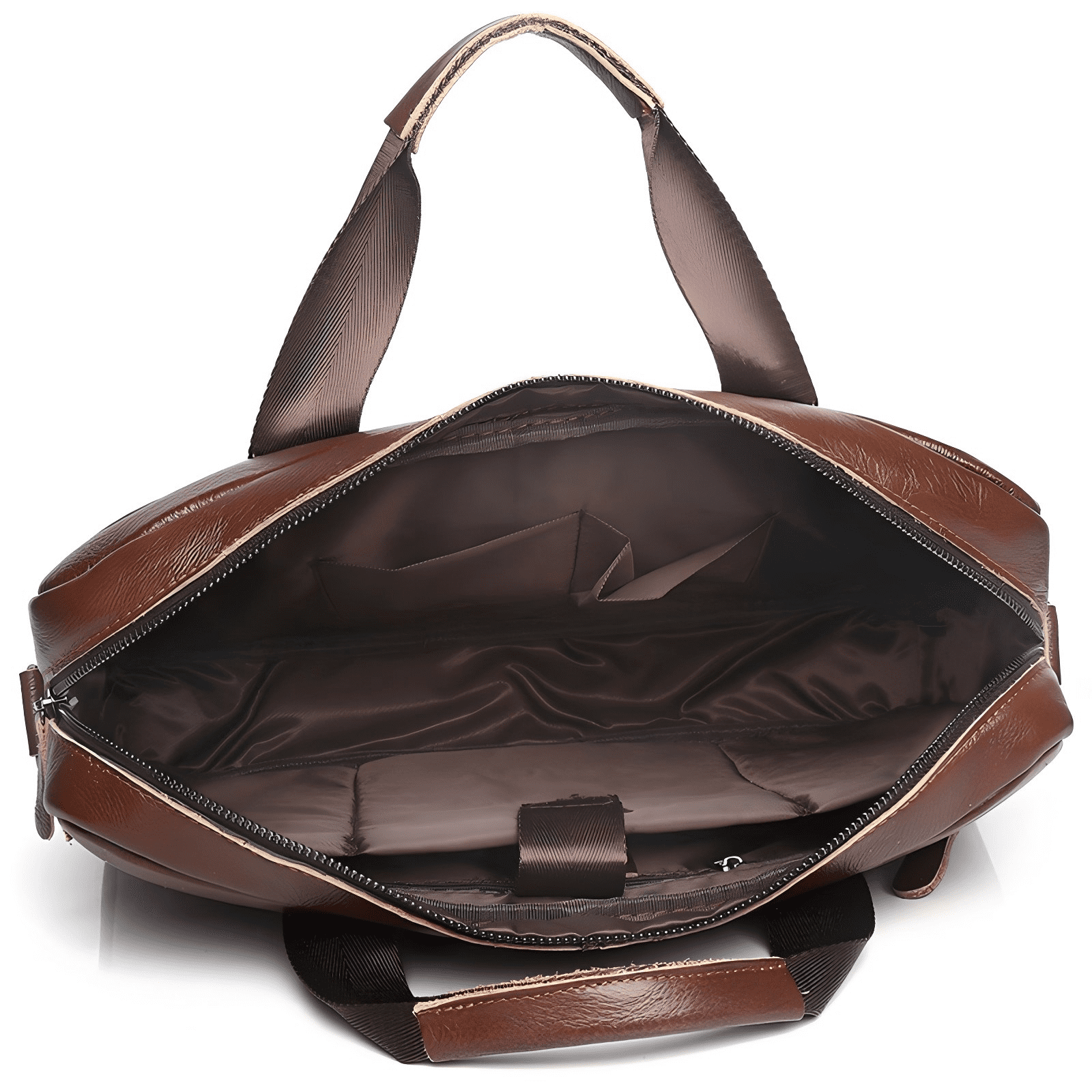 Leather Briefcases for Men 15.6 Inch Laptop Messenger Bag with Computer Shoulder Bag for Business, Travel, Work, Offi... - Image 5