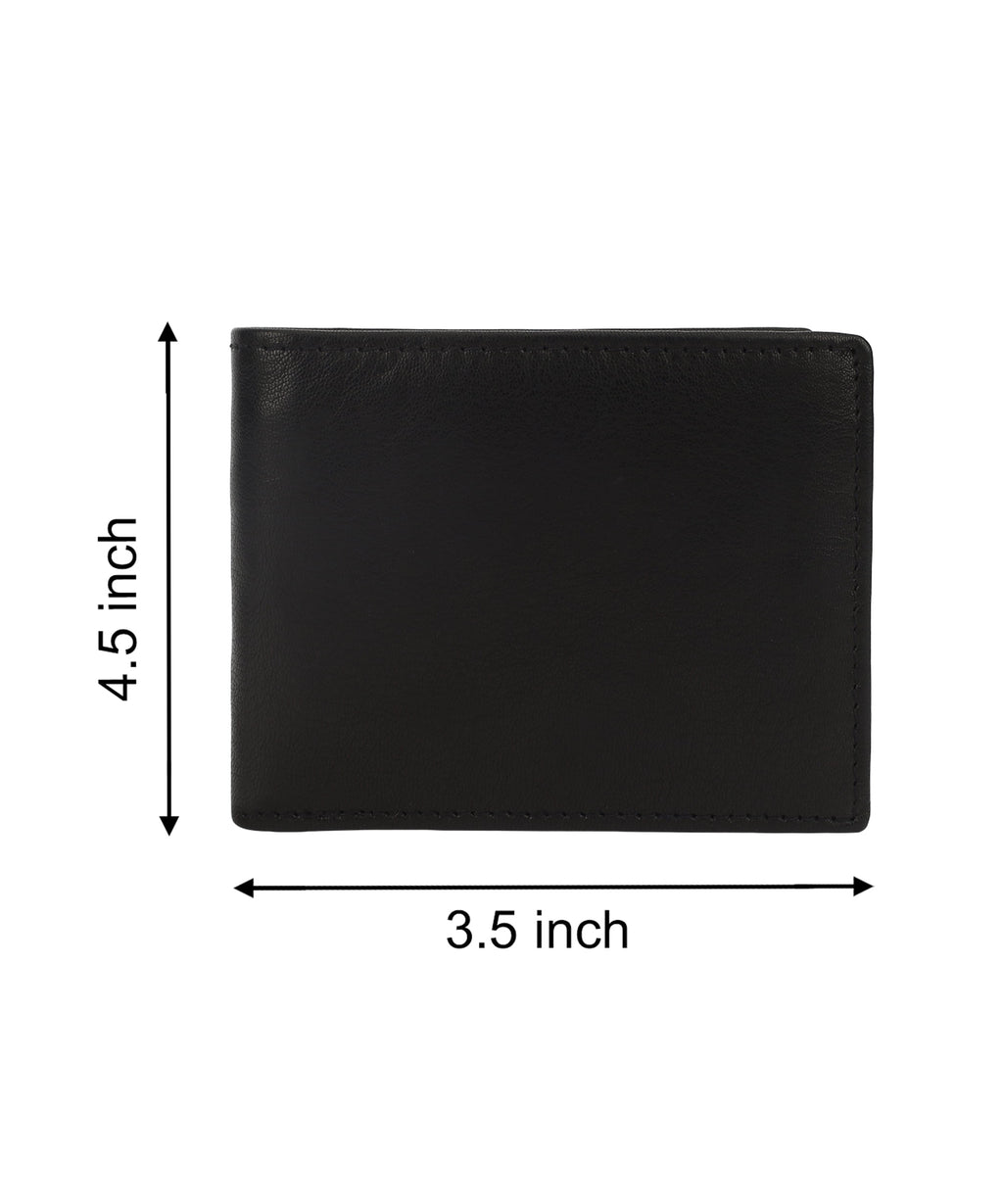 Genuine Leather Minimalist Bifold Wallets For Men RFID Blocking Slim Mens Wallet - Image 5