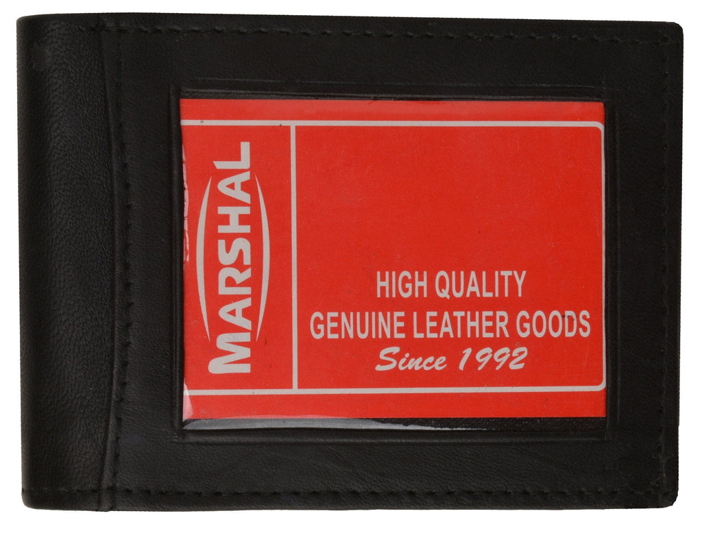 Bifold Lambskin Leather Outside ID Window Mens Wallet 1358 (C) - Image 2