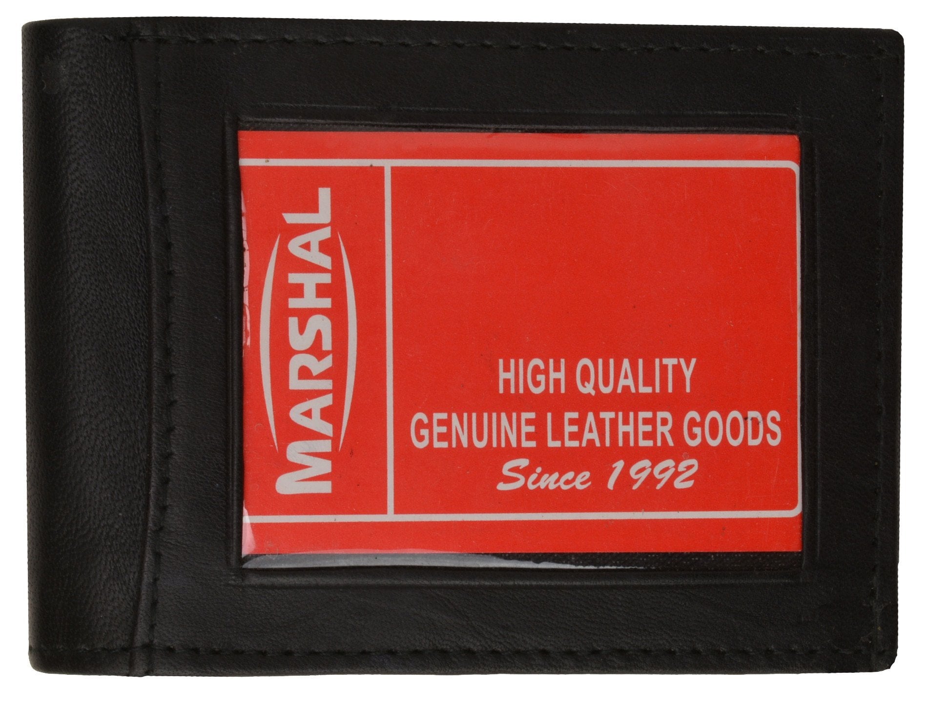 Bifold Lambskin Leather Outside ID Window Mens Wallet 1358 (C) - Image 2