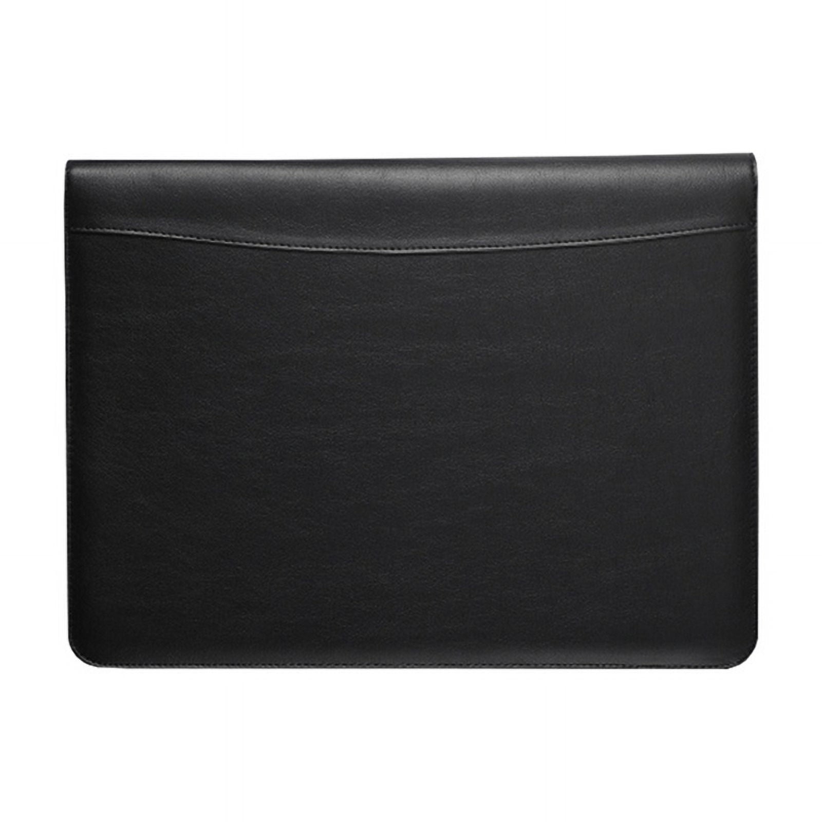 Portable Business Padfolio Portfolio Case Contract File Folder A4 Conference Folder PU Leather Portfolio Folder - Image 4