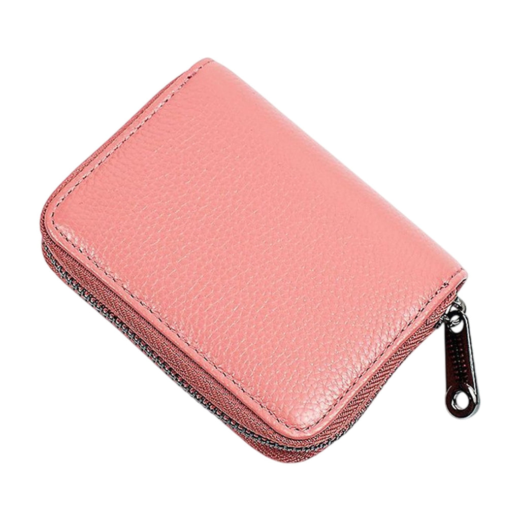 Credit Card Holder Wallet | Artificial Leather | RFID Blocking | Slim Small Zipper Purse for ID Bank Cards Coins | Mu... - Image 2