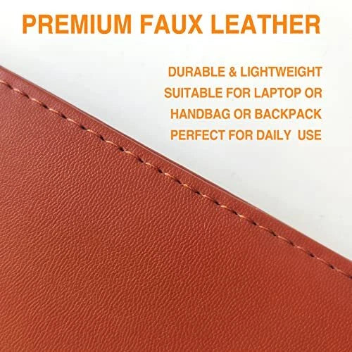 (Brown) Leather Portfolio Folder Padfolio Business Padfolio Organizer Document - Image 4