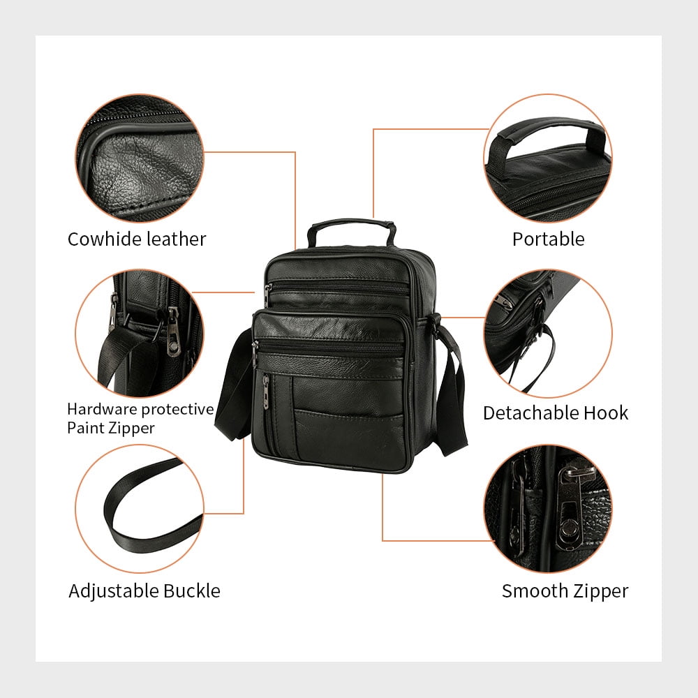 Men's Genuine Leather Handbag Shoulder Bag Fashion Cross Body Messenger Business,Men's leather messenger bag,briefcase,business satchel hand - Image 5