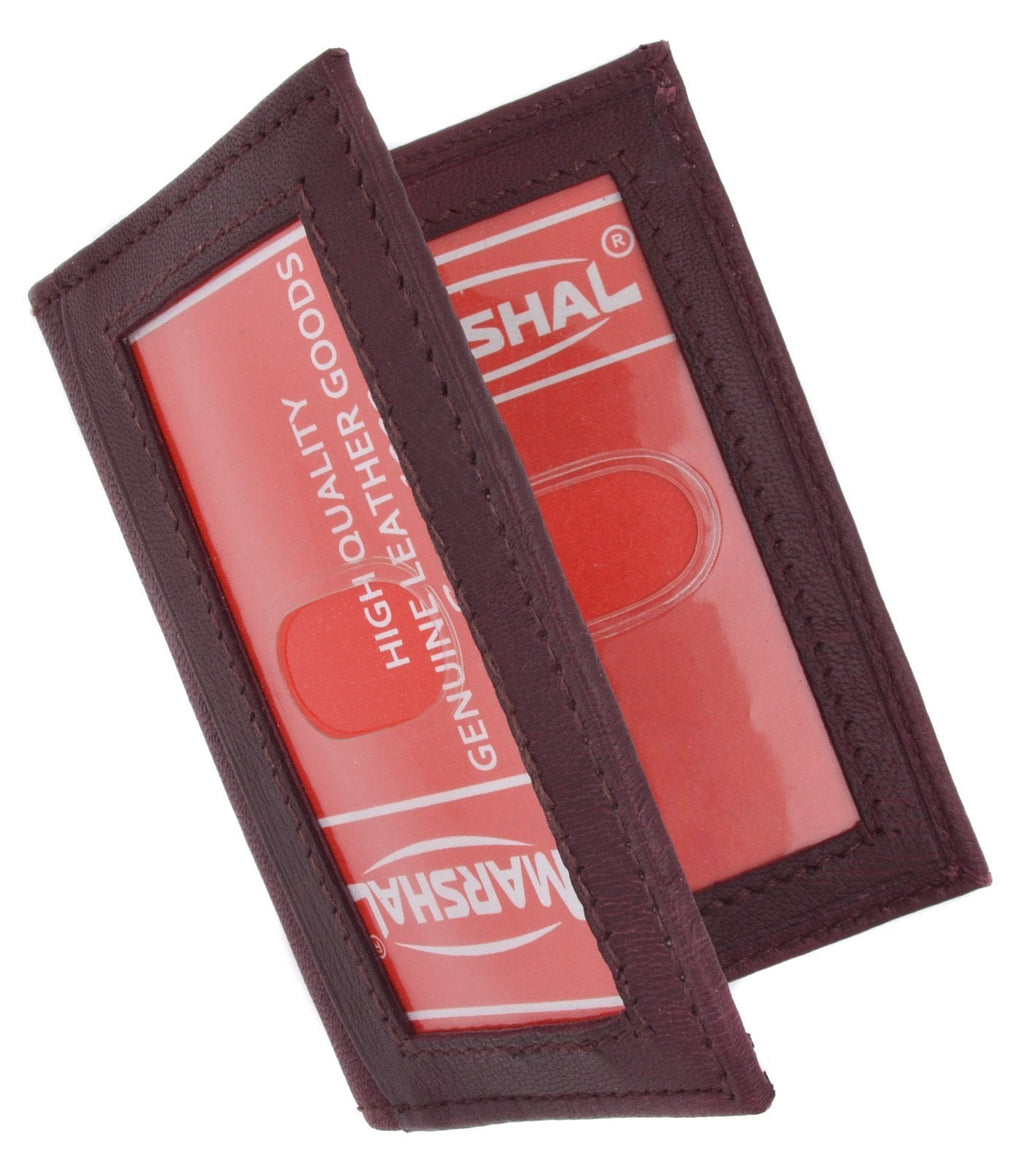 Mens Wallet Bifold Genuine Leather Slim Small Credit Card ID Holder with Front ID Licence Window - Image 6