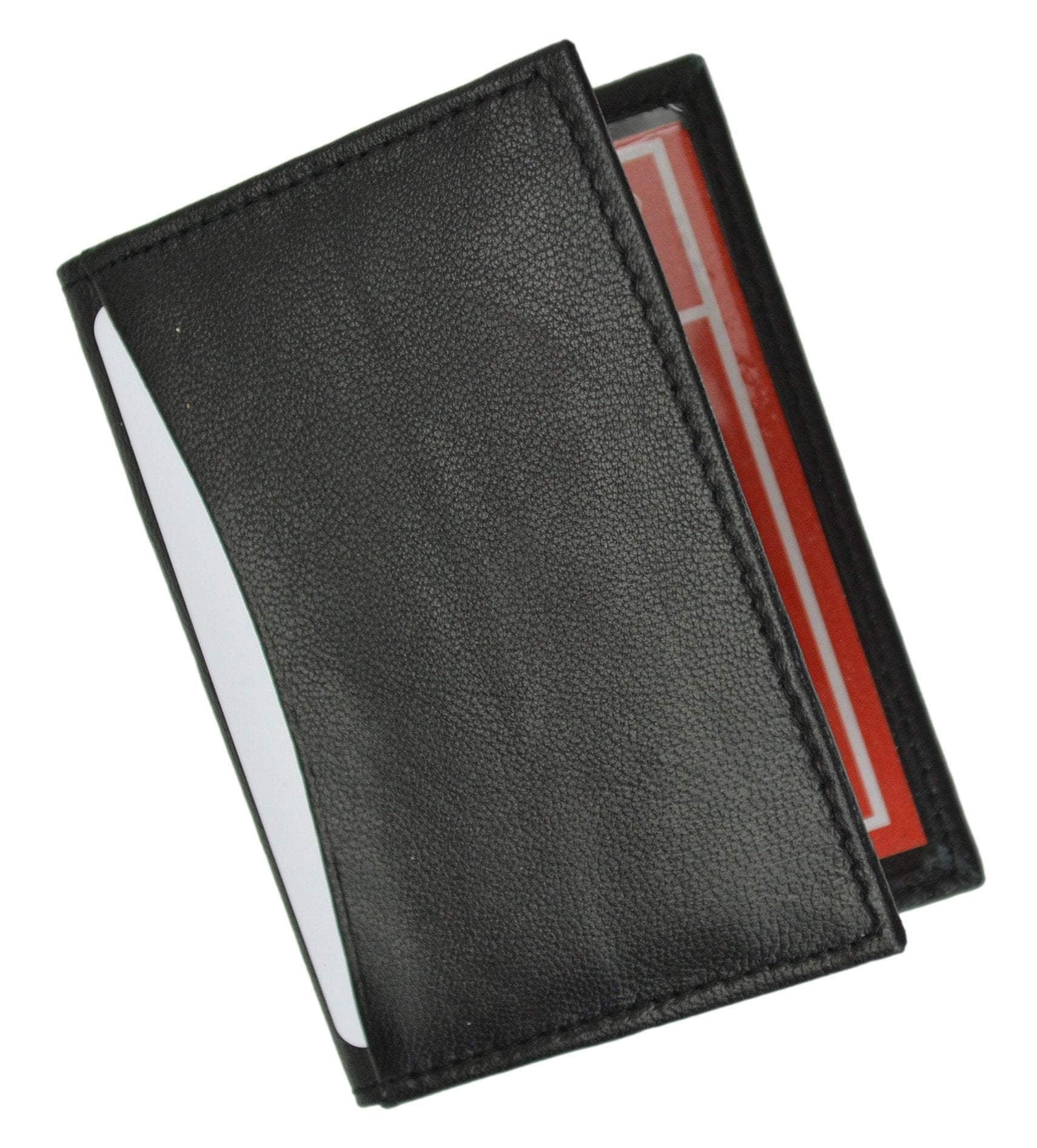 Slim Thin Leather Credit Card ID Mini Wallet Holder Bifold Drivers License Safe 1515 (C) - Image 4