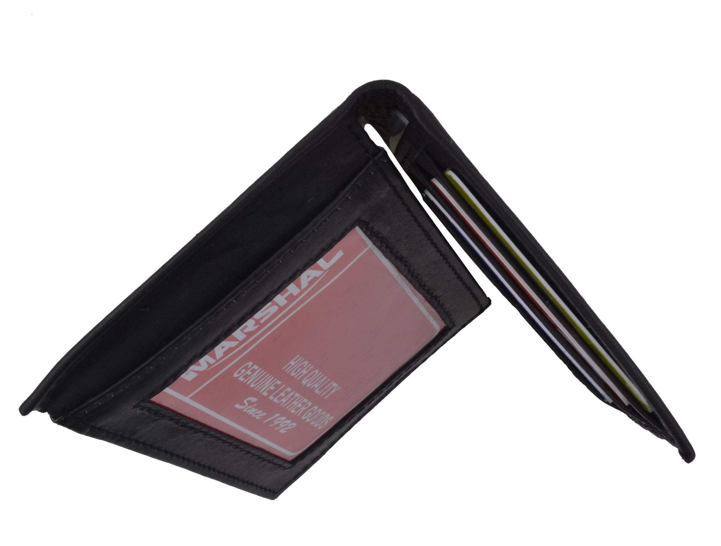 Mens Leather L Shape Bifold Wallet 139 CF - Image 6