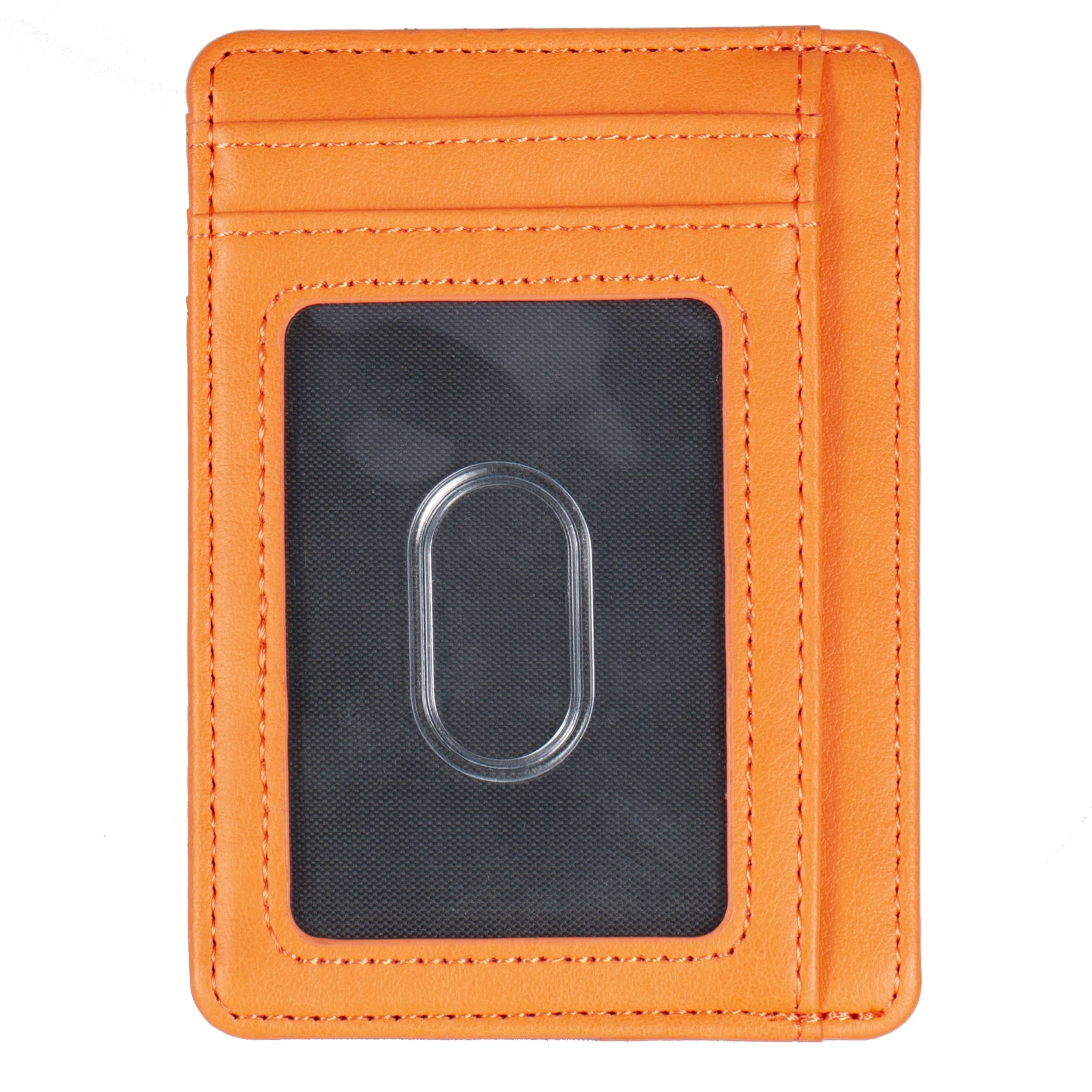 ✪ Blocking Leather Wallet Credit ID Card Holder Purse Money Case for Men Women - Image 3
