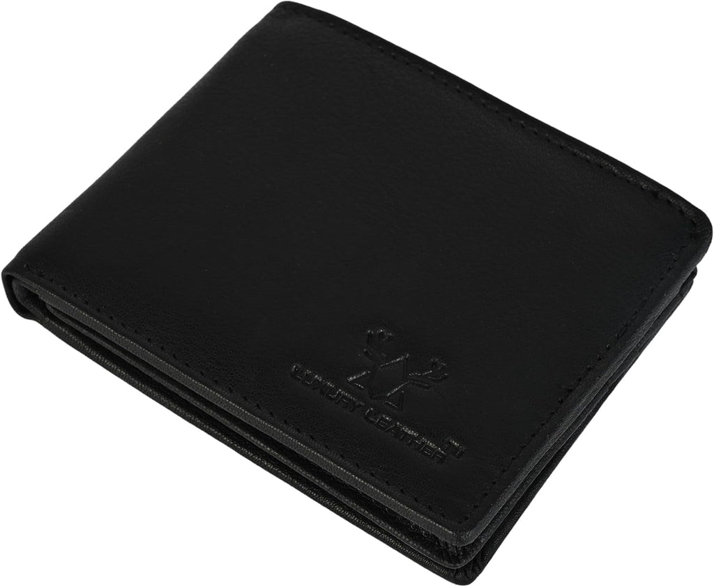 Genuine Leather RFID Blocking Wallet for Men | Slim Bifold Design with Zipper Coin Pocket, ID Window & Multiple Card Slots - Image 4