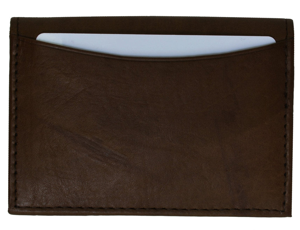 RFID Blocking Genuine Lamb Leather Business Card Holder Expandable Wallet Money Card Case Mens RFID 70 LAMB (C) - Image 2