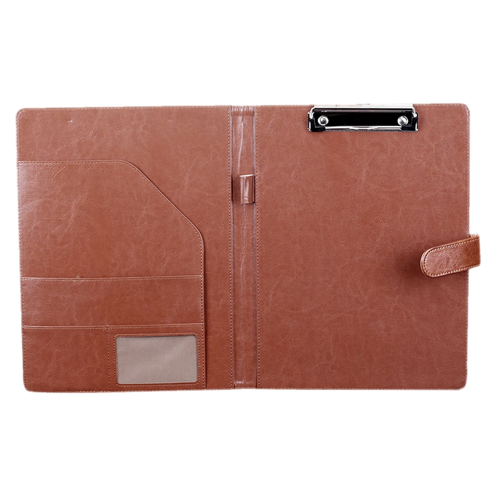 Professional Padfolio with Clipboard, A4 Size PU Leather Portfolio File Folder with Magnetic Closure Cover, Business ... - Image 2