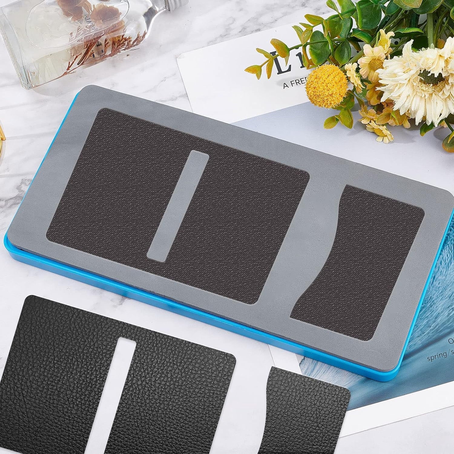 Leather Coin Purse with Card Holder Cutting Dies Vintage Leather Slim Leather Card Case Holder Die Cuts Wallet Purse Die Cutter DIY Machine - Image 6
