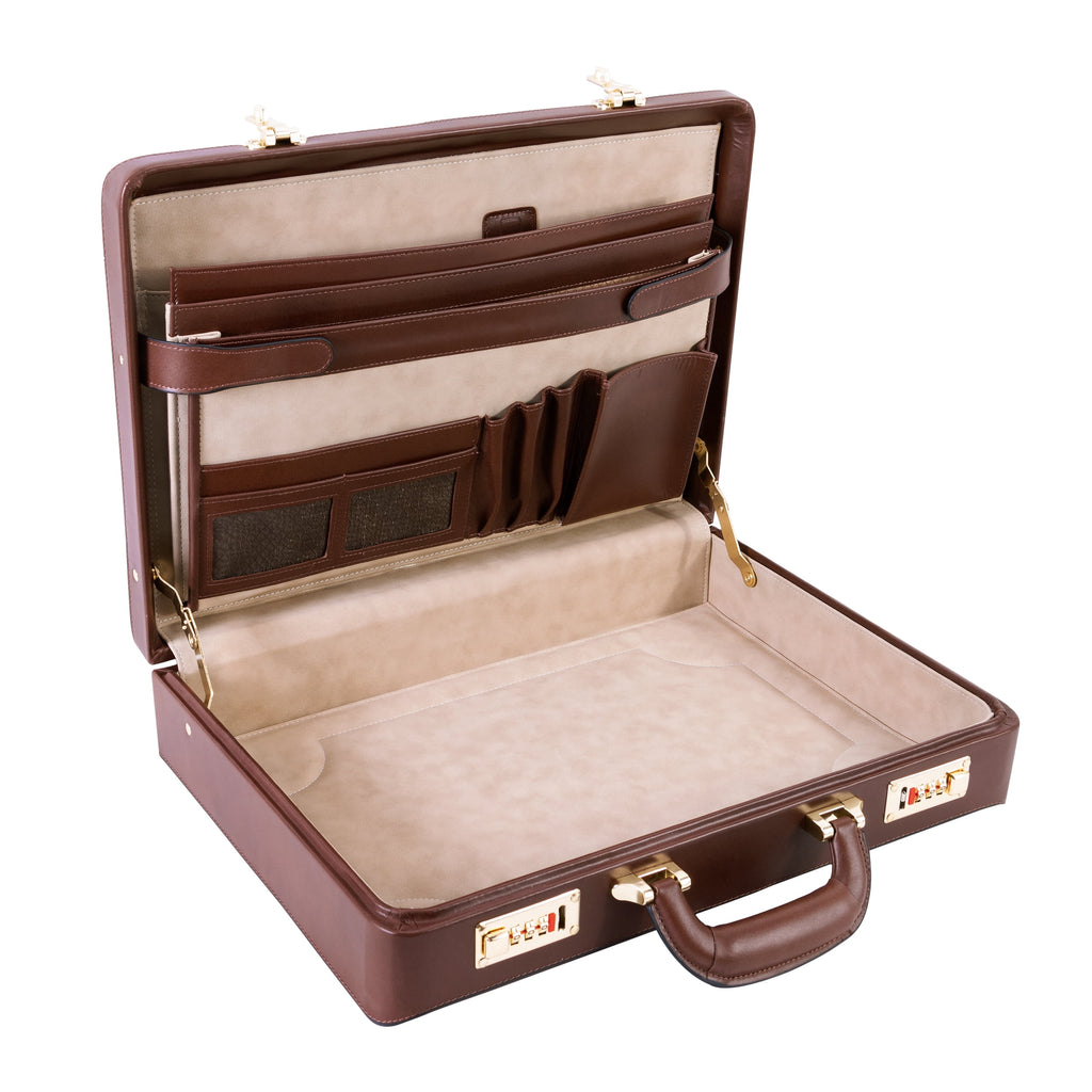 | 4.25” Leather Attaché Briefcase - Image 5