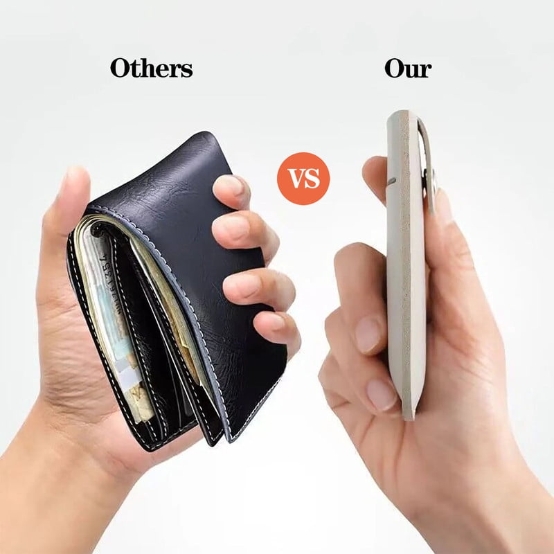 1pc RFID Blocking Credit Card Holder Pocket Purse Case Security Wallet, Faux Leather Slim Wallets for Women, Blue - Image 6