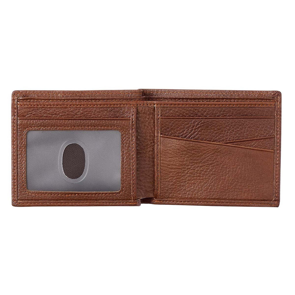 Genuine Leather RFID Wallet for Men Blessed Is The Man Jeremiah 17:7 Metal Emblem Quality Classic Brown Leather Bifol... - Image 3