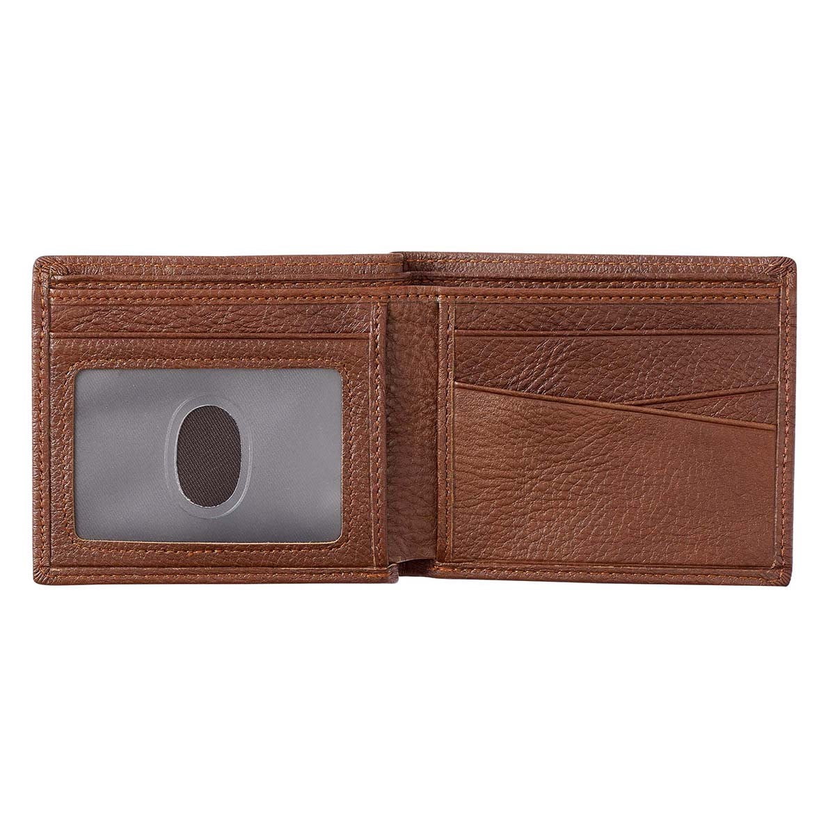 Genuine Leather RFID Wallet for Men Blessed Is The Man Jeremiah 17:7 Metal Emblem Quality Classic Brown Leather Bifol... - Image 3