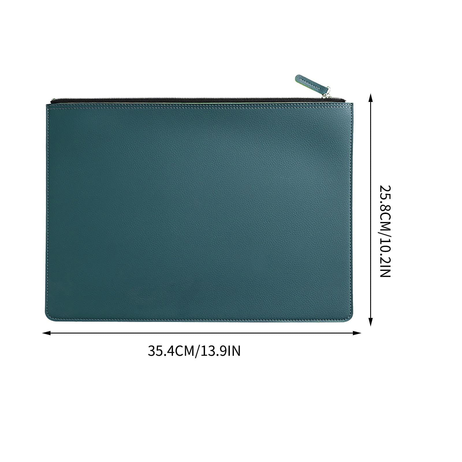 Leather Document Bag - Water-resistant Official Briefcase for Men and Women, Ideal for Business and Travel - Image 3