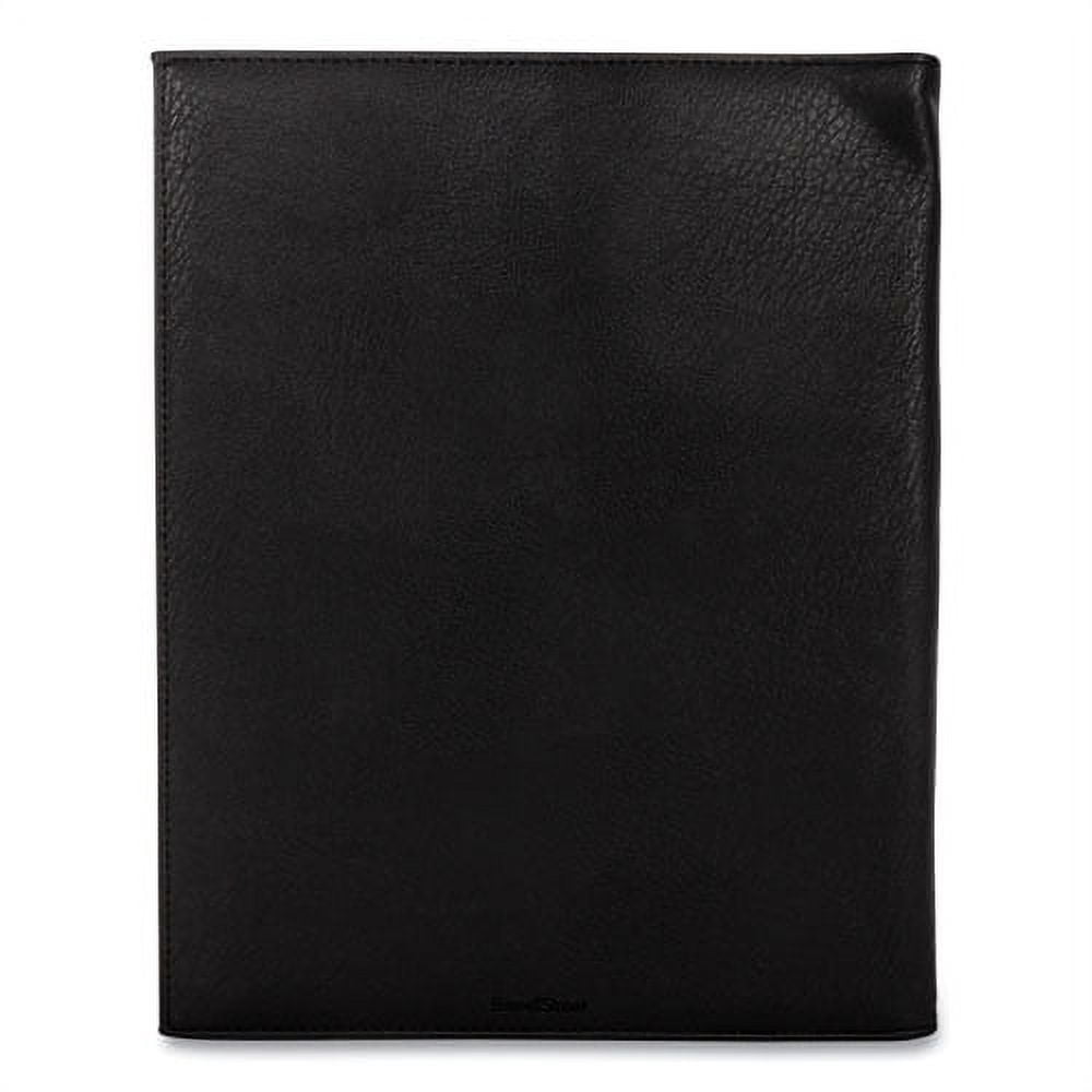 Faux-Leather Padfolio, 9 X 12 Pad, 9.75 X 12.5, Black | Bundle of 2 Each - Image 2