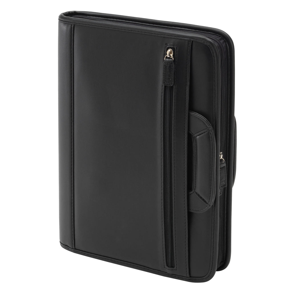 Office Depot Brand Padfolio With Flap Pockets & Sliding Handles, 11" x 14", Black - Image 3