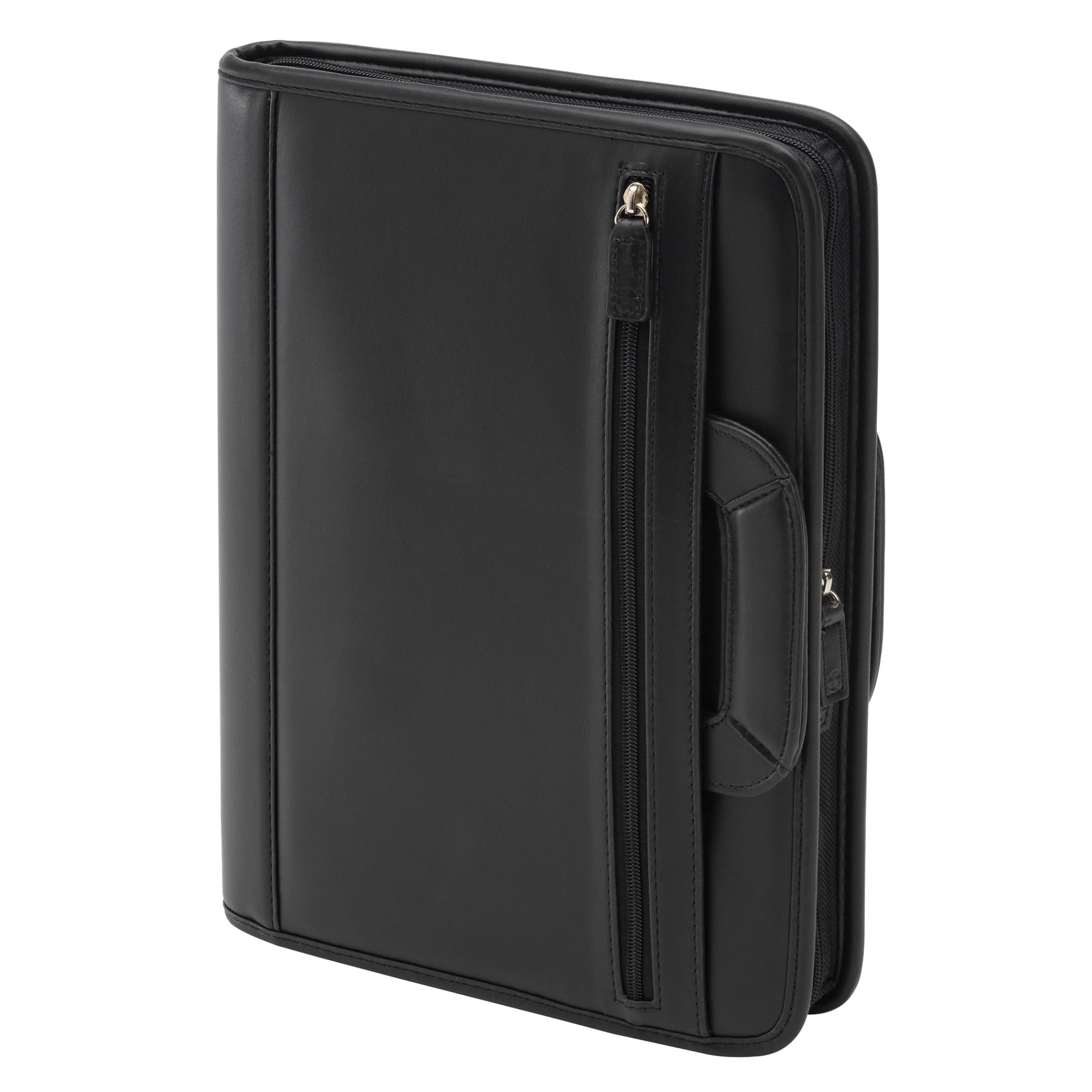 Office Depot Brand Padfolio With Flap Pockets & Sliding Handles, 11" x 14", Black - Image 3