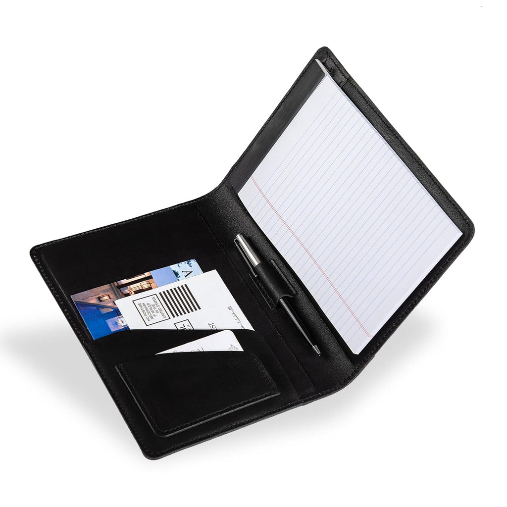 Personalized Handmade 100% Leather Padfolio | Document Organizer Folio, Junior Legal Pad Folder Organizer for Busines... - Image 3