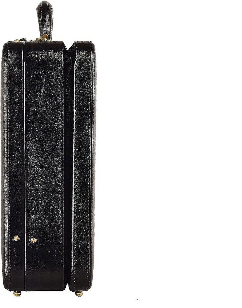 Top Grain Leather Attache Briefcase Business Handbag Leather Expandable Briefcase for Men - Image 5