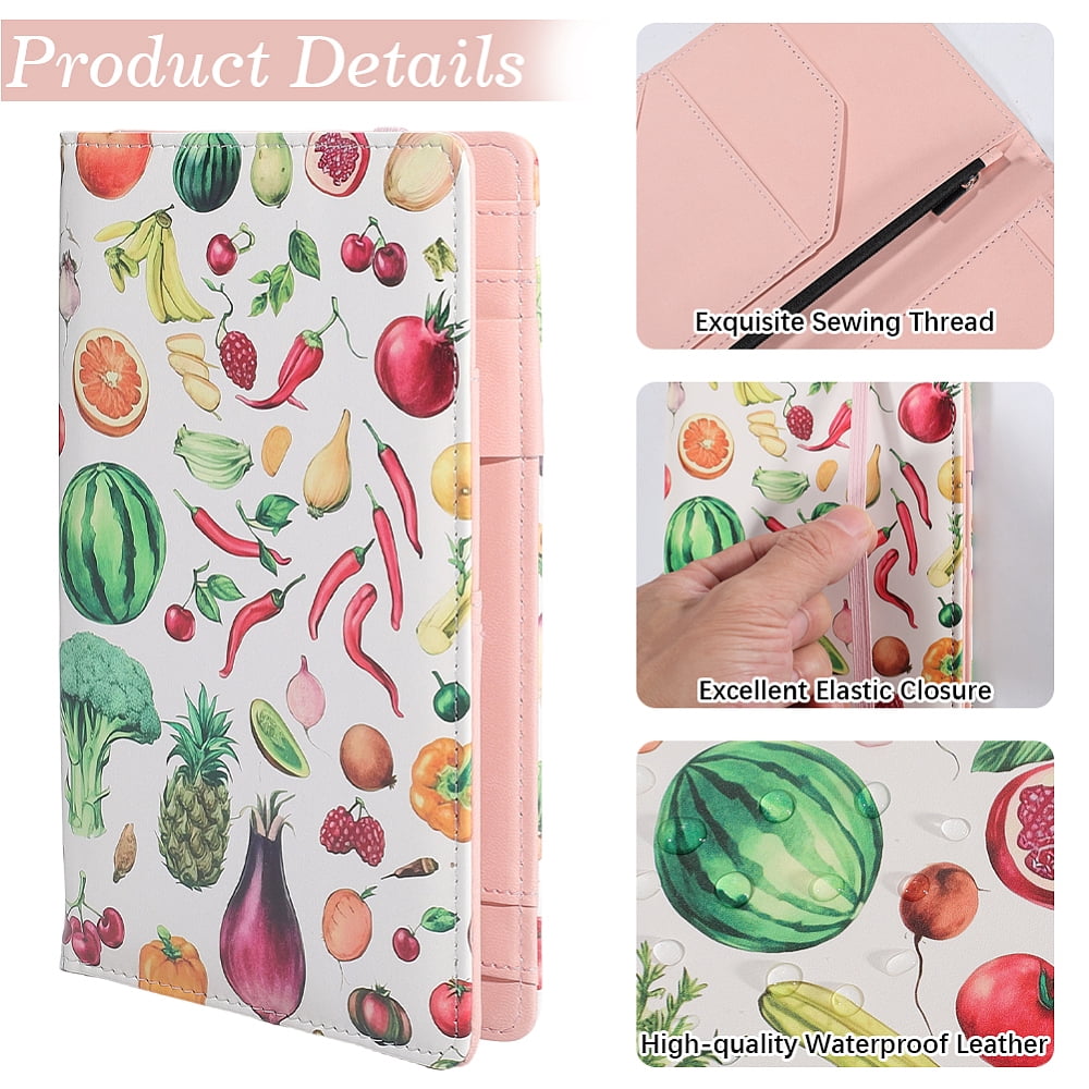 PU Leather Clipboards Padfolio Leather Portfolio Folder Binder Storage Binder Storage Clipboard with Card Holder Notepad Elastic Closure Pen - Image 5
