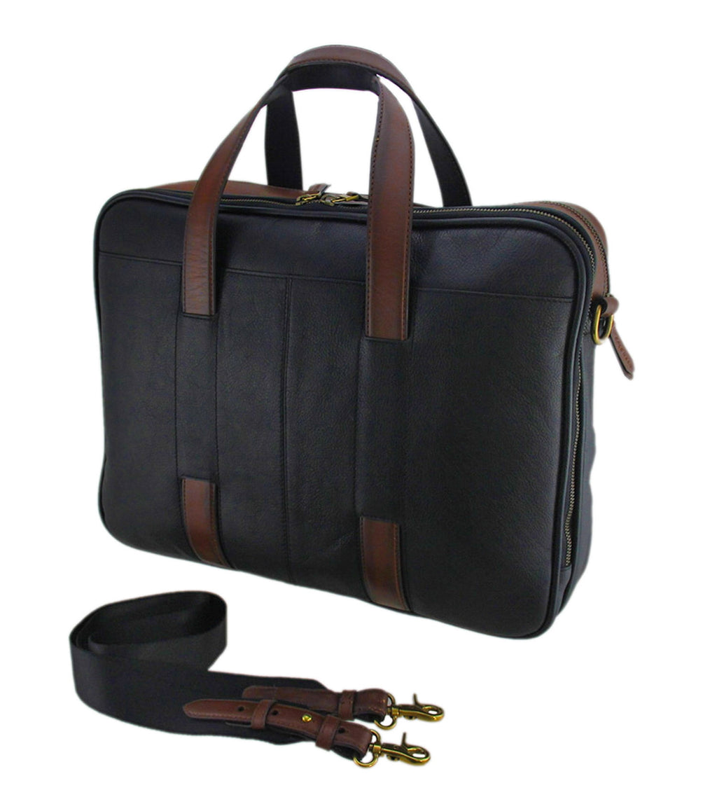 Zeckos Cole Haan Buchannon Leather Briefcase Travel Attache Case - Image 2