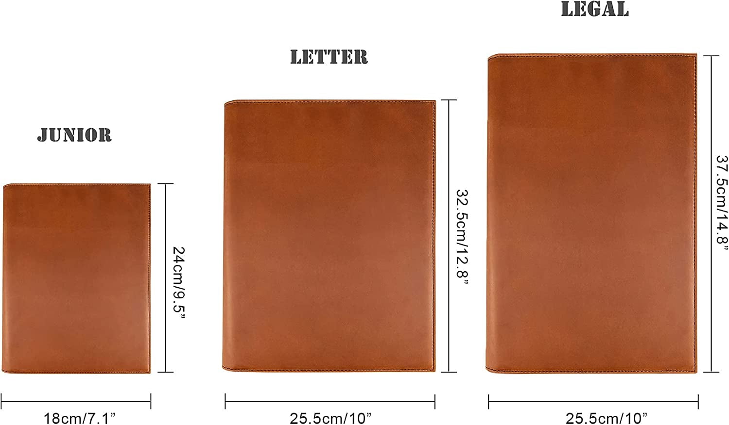 LeatherBelief Leather Junior Padfolio for Women/Men, A5 SizeNotepad Holder Cover, Portfolio Case Study Leather Folder, Documents Folder Case - Image 5