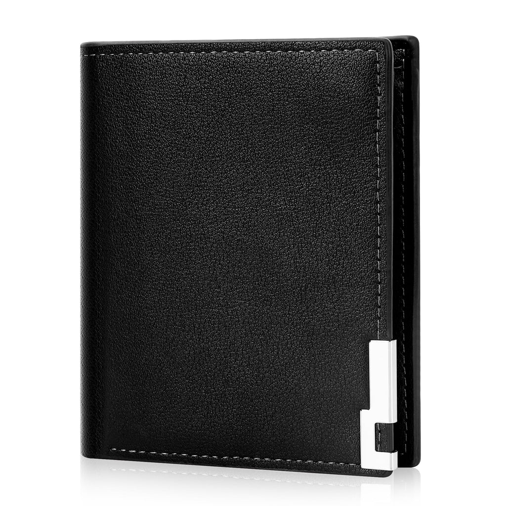 Mens Wallet, Bifold Genuine Leather Wallet for Men, RFID Blocking Wallet with 1 ID Window, 7 Card Holders & 2 Cash Sl... - Image 3