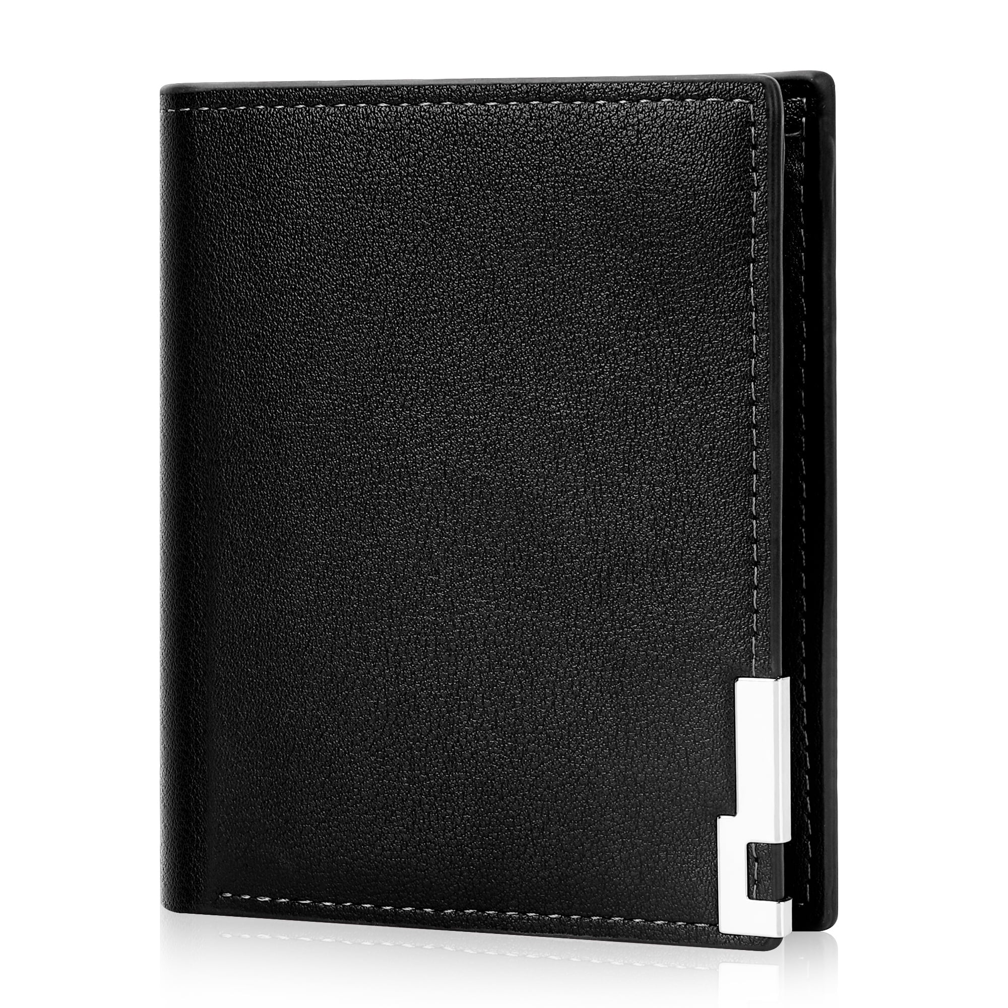 Mens Wallet, Bifold Genuine Leather Wallet for Men, RFID Blocking Wallet with 1 ID Window, 7 Card Holders & 2 Cash Sl... - Image 3