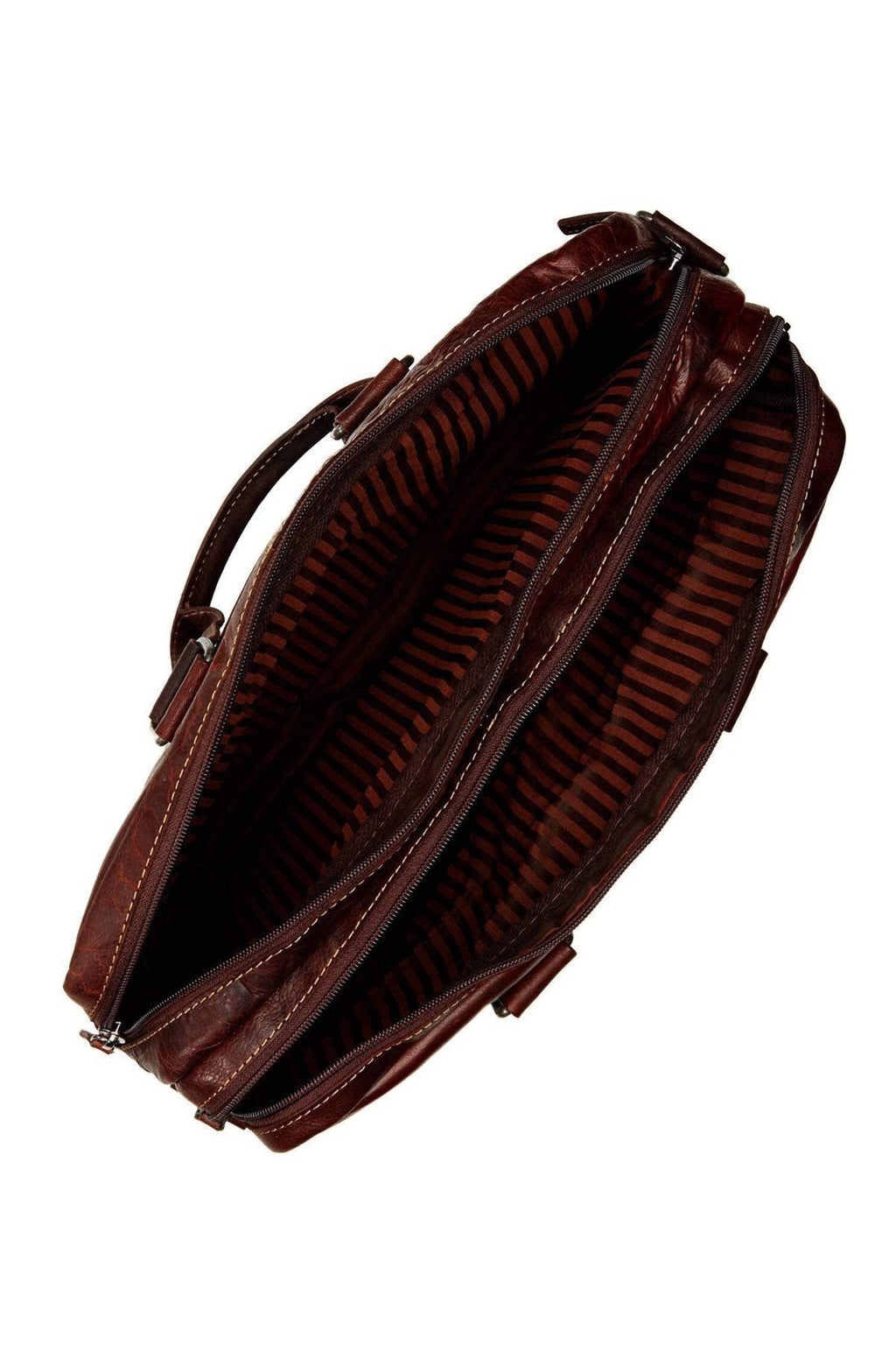 Voyager Hand-Stained Buffalo Leather Large Professional Briefcase #7317 (Honey) - Image 2