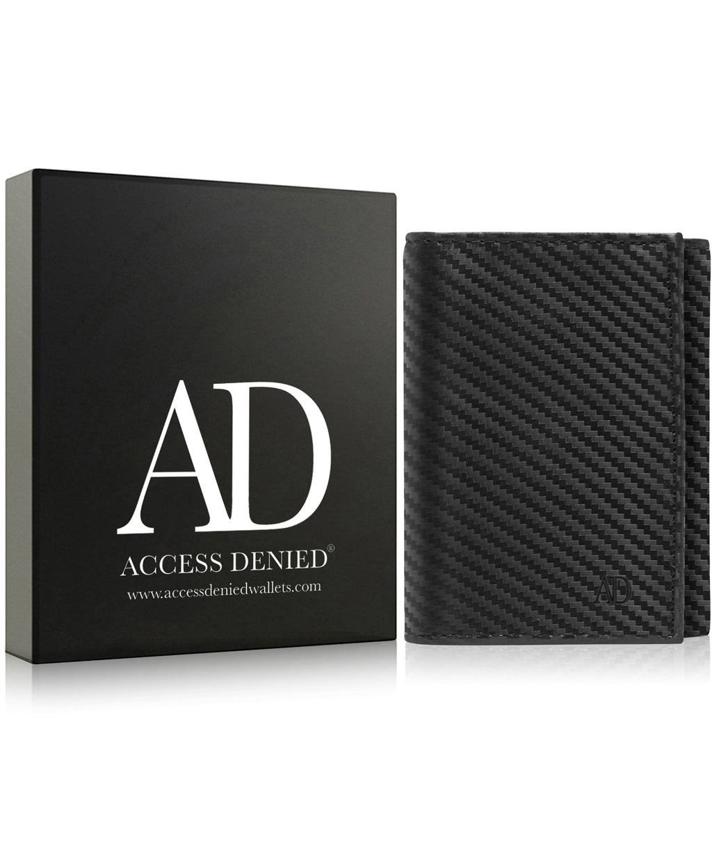 Genuine Leather Trifold Wallets For Men - Mens Trifold Wallet With ID Window Gifts For Men RFID Blocking - Image 3