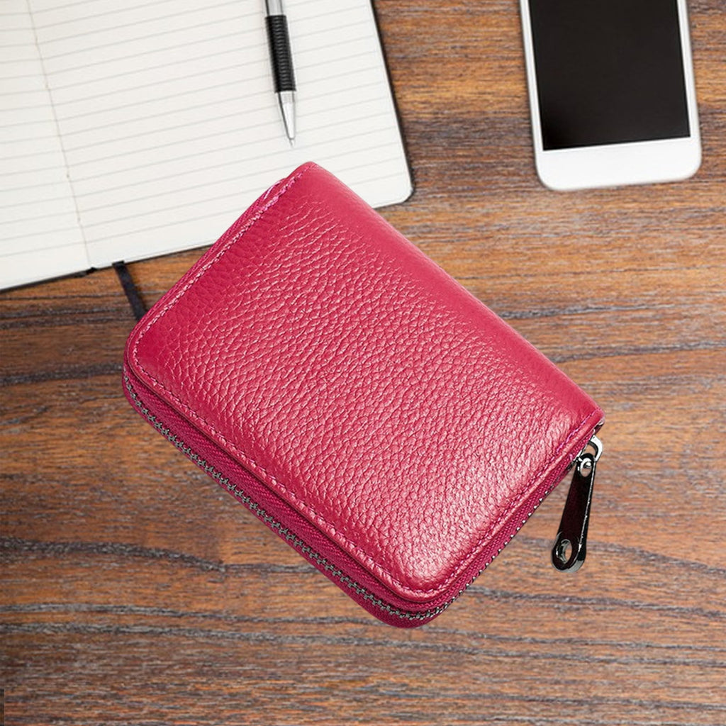 Premium Slim RFID Blocking Leather Card Holder - Multi-Slot Wallet for Credit Cards, ID, License & Cash - Compact & S... - Image 6